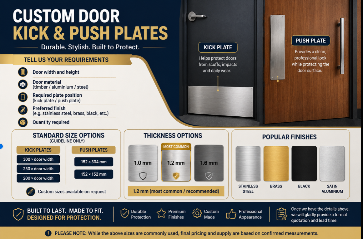 PUSH &KICK PLATES