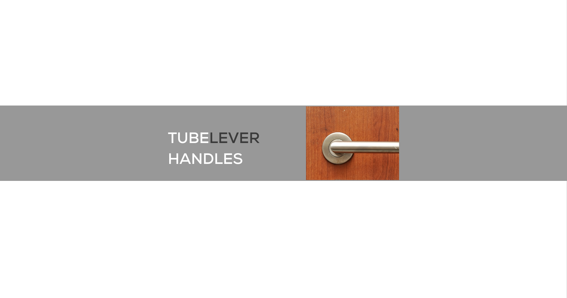 TUBE LEVER HANDLES On 150 x 75mm Back Plate | The Stickman Store