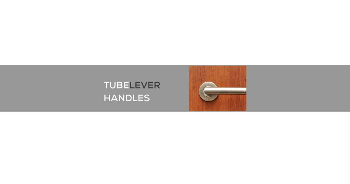 Tube Handle Patterns TUBE LEVER HANDLES On 150 x 150mm Back Plate | The Stickman Store