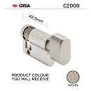 Main product view showing CISA Cylinder Lock — proper hardware with a bit of attitude for doors, 5mm.