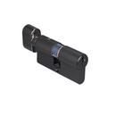 Oval Thumbturn to Key Double Cylinder Lock, 65mm, Brass or Matt Black - CISA C2000 - Matt Black