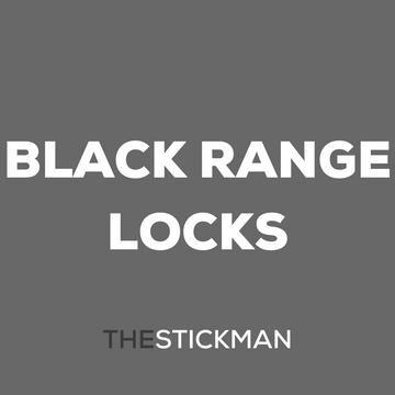 Main product view of The Stickman Store Black Black Range Locks, made for doors with dark, sleek, and ready to stand out.