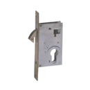 CISA Satin Brass Cylinder Lock close-up detail; brass that means business for a better door setup, 40mm (backset).