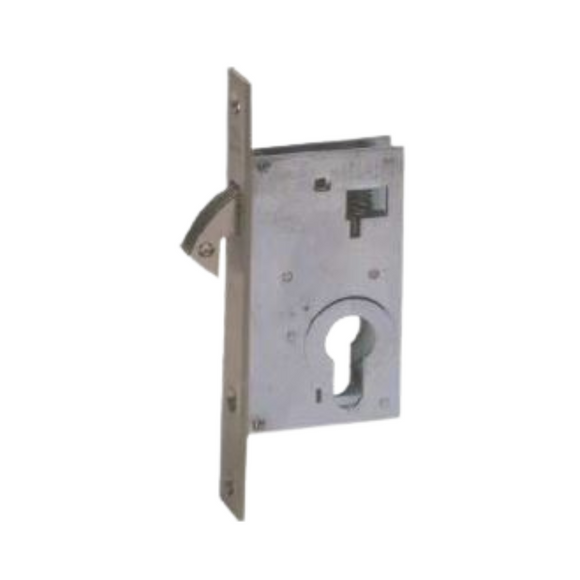 CISA Satin Brass Cylinder Lock close-up detail; brass that means business for a better door setup, 40mm (backset).