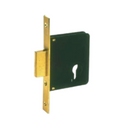 52210-25-00-Without_Cylinder, Deadbolt Lock, Excluding Cylinder, 25mm (backset), Satin Brass, CISA  (see below colour options)-2