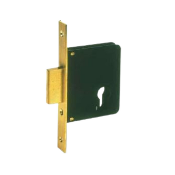 52210-25-00-With_Cylinder, Deadbolt Lock, Including Cylinder, 25mm (backset), Satin Brass, CISA  (see below colour options)