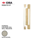 552RB-12, Rebate Kit, For 22210 and 55220 Locks, Satin Nickel Plated, CISA-1
