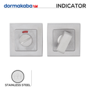 DSQ 005, Escutcheons, Square Rose, Water Closet, Stainless Steel, Dormakaba-1