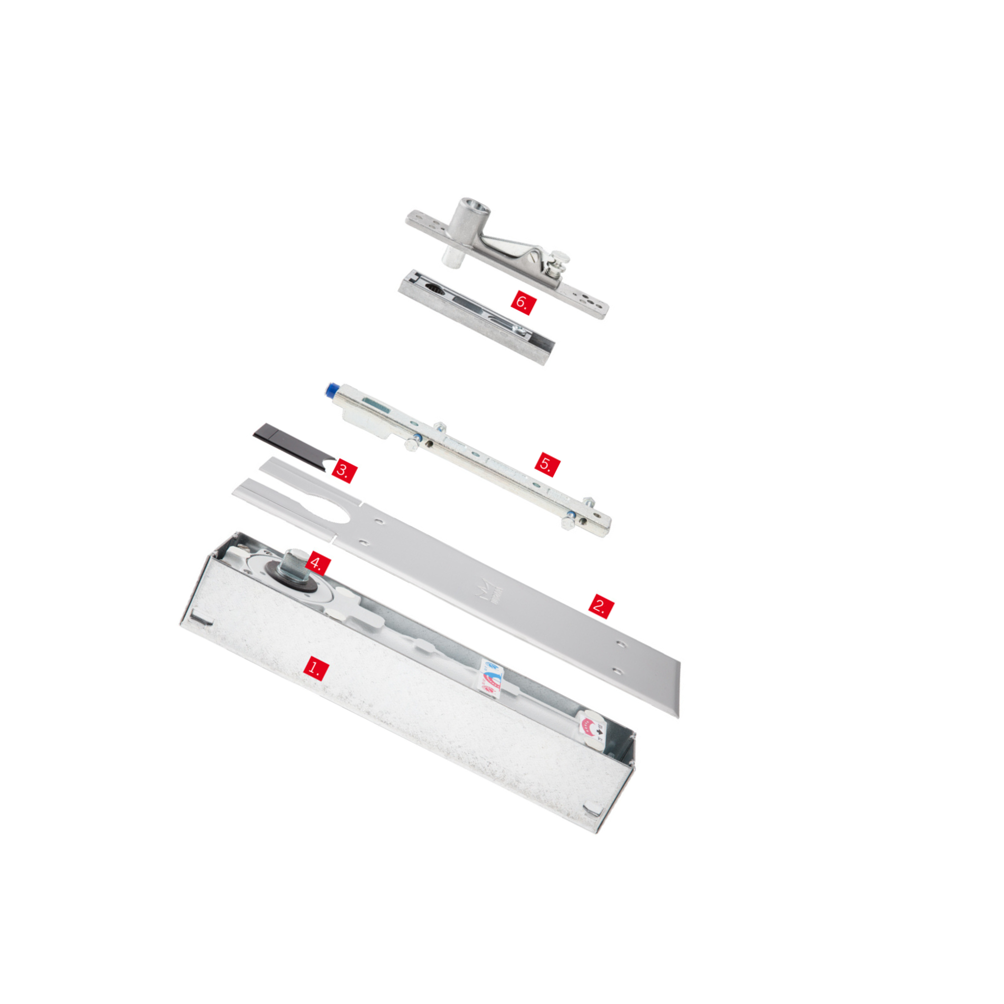 BTS80 DAT EN3 Set HO, Floorspring Set, Double Action, Hold Open, 300 kg, 1400mm (w), Timber, EN 3, Standard, 8062 Top Centre, 7421 Bottom Strap, DORMAKABA