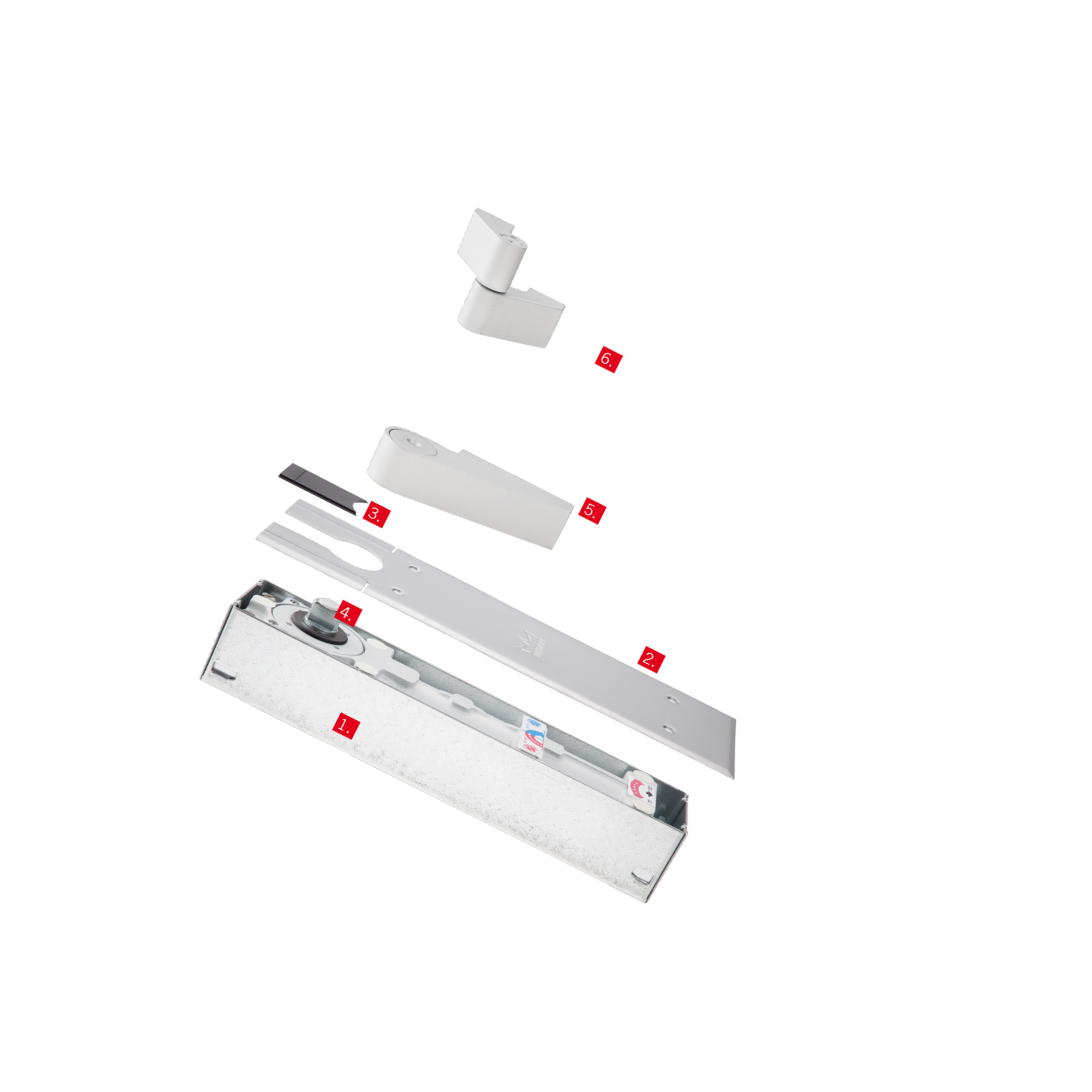 BTS80 SA EN3 LM Set HO, Floorspring Set, Single Action, Hold Open, 120 kg, 1400mm (w), Aluminium, EN 3, Standard, LM fittings, 7459 Aluminium Strap, DORMAKABA