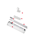 BTS80 SA EN3 LM , Floorspring Set, Single Action, Non Hold Open, 120 kg, 1400mm (w), Aluminium, EN 3, Standard, LM fittings, 7460 Aluminium Strap, DORMAKABA-2