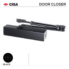 C1610-05-44 Door Closer – Heavy Duty – Up to 140kg – Standard Arm: (Available in Black, Grey, White & Brown)