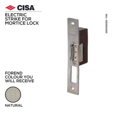 Main product view showing CISA Natural Mortice Lock — proper hardware with a bit of attitude for doors, hold open.
