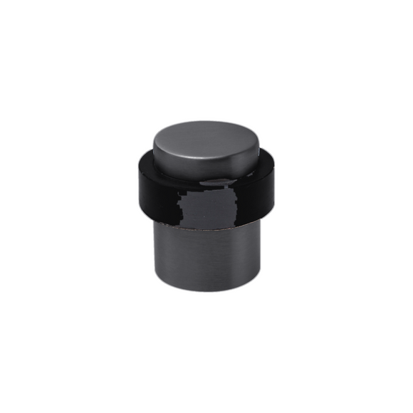 Cylindrical Floor-Mounted Door Stop, 40mm, Stainless Steel or PVD Black - Dormakaba