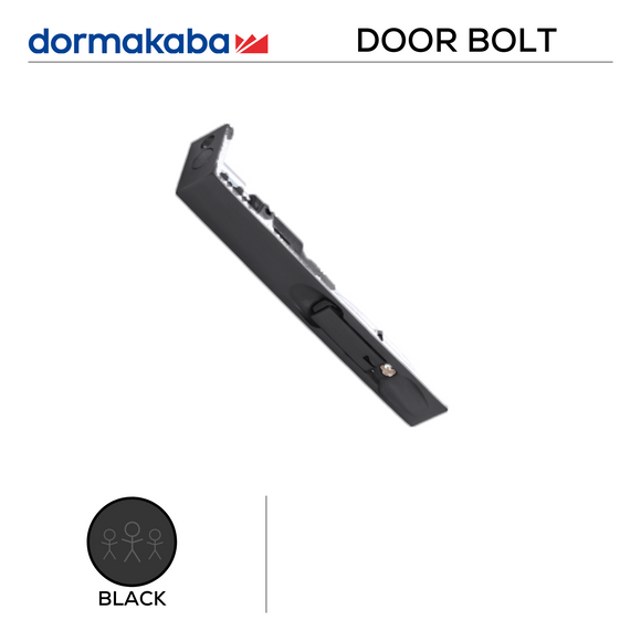 Flush-Fitting Flush Bolt, 153mm, Satin Chrome or PVD Black - Dormakaba