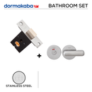 DMWC-SS-008 + DWC 006, Bathroom Set, Indicator with Bolt, Stainless Steel, DORMAKABA-1