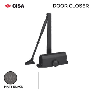 DPS (Cisa) D1 door closer, Matt Black