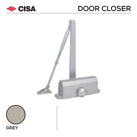 DPS D1 R, Door Closer, Regular Arm, EN2 - EN4,  Fire-Rated, Grey, CISA