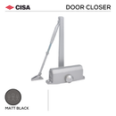 DPS D1 R B, Door Closer, Regular Arm, EN2 - EN4,  Fire-Rated, Matt Black, CISA-1
