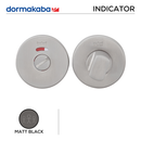 DORMAKABA Matt Black Escutcheon main product view for bathroom doors — bold black energy.