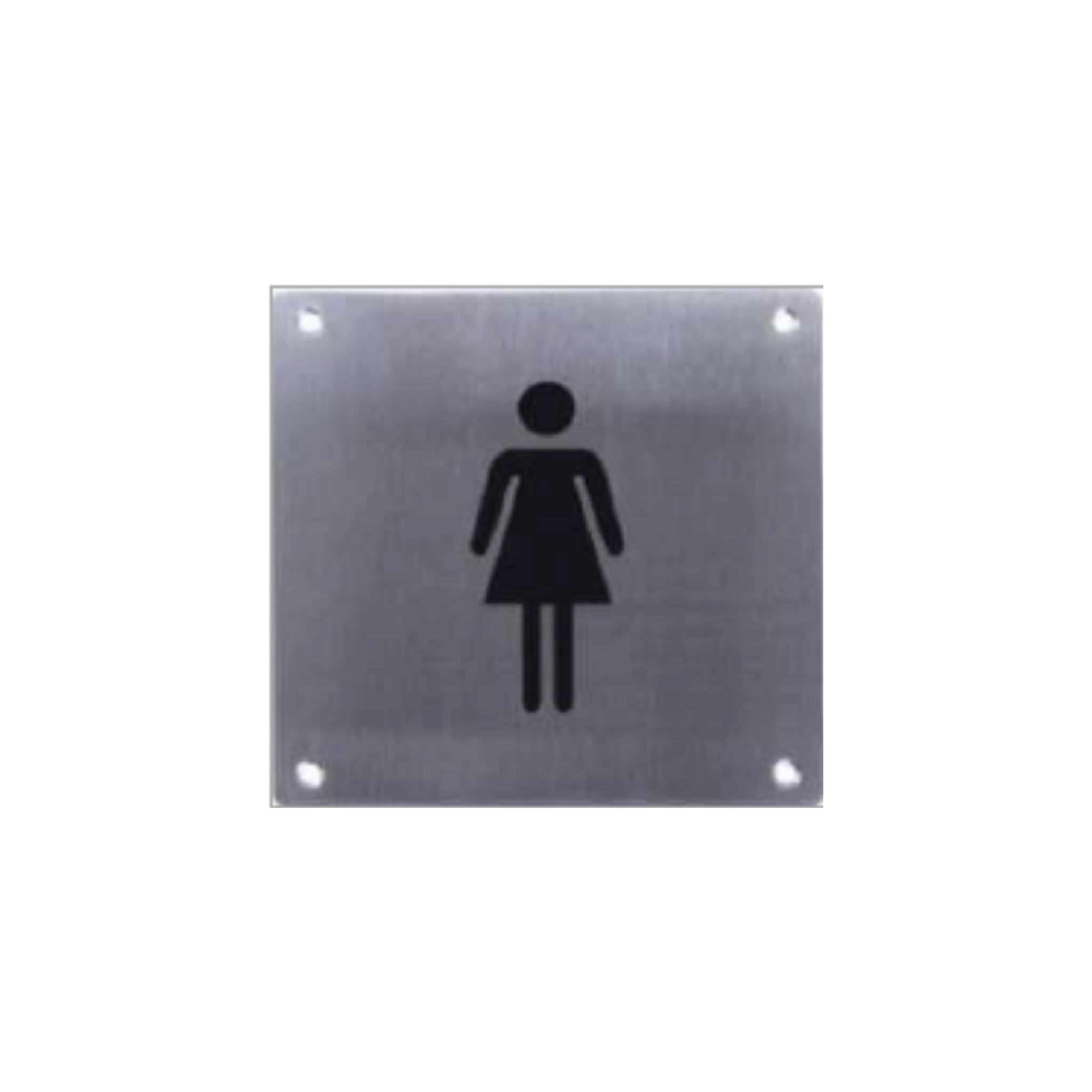 F.SGN – F, Door Signage, Female sign, 150mm (l), 150mm (w), Stainless Steel, CISA