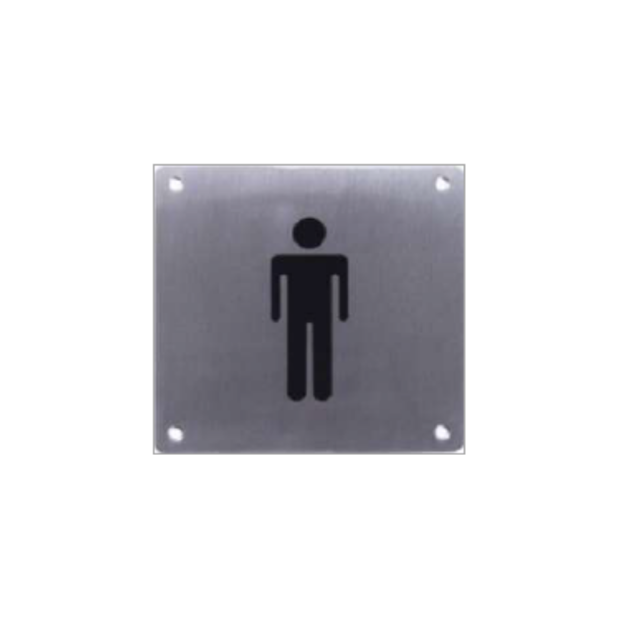 F.SGN – M, Door Signage, Male sign, 150mm (l), 150mm (w), Stainless Steel, CISA