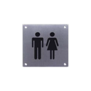 F.SGN – MF, Door Signage, Male and Female sign, 150mm (l), 150mm (w), Stainless Steel, CISA-2
