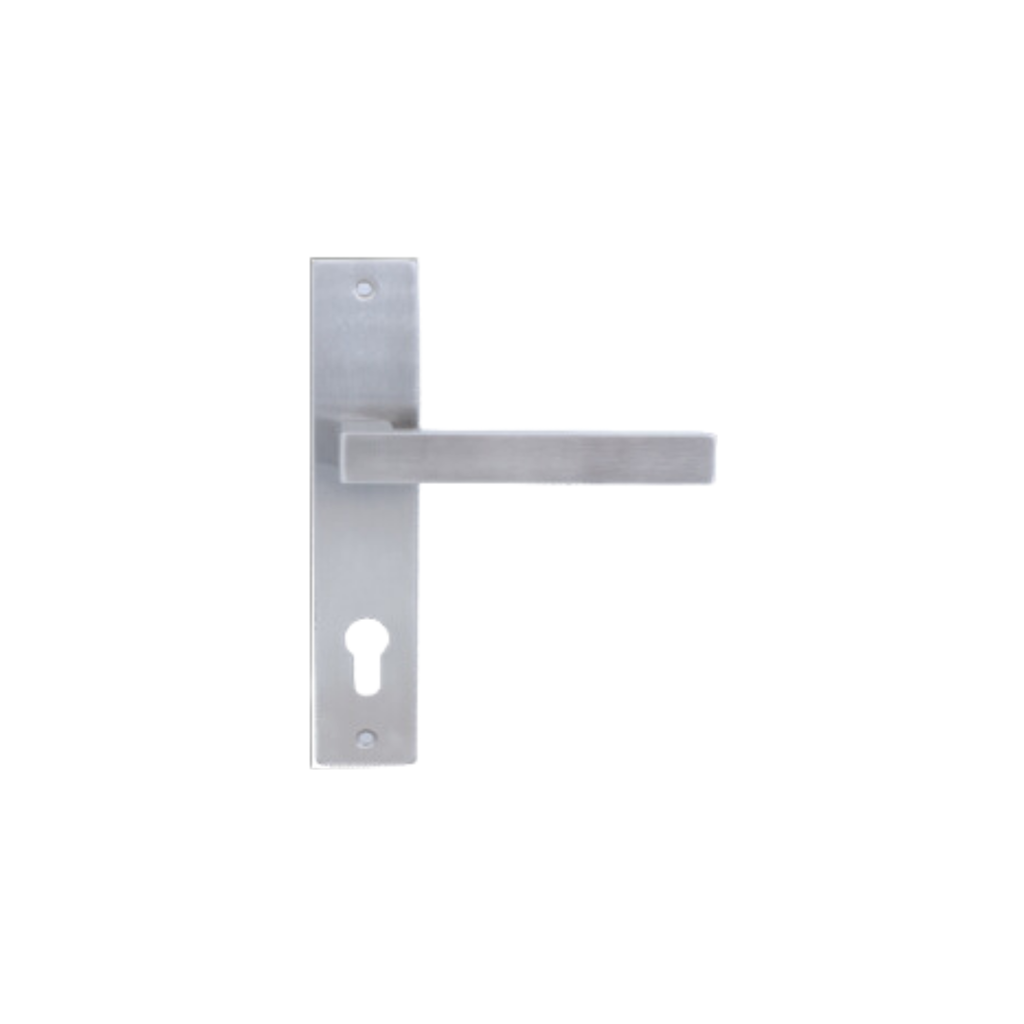 FB.S.201._.SS, Lever Handles, Square, On Plate,Stainless Steel, CISA