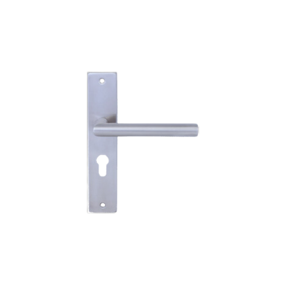 FB.O.T02._.SS, Lever Handles, Oval, On Plate, Stainless Steel, CISA