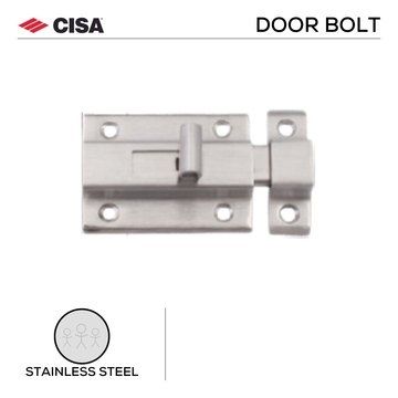CISA Stainless Steel Door main product view; clean stainless confidence for a better door setup, 50mm (l).