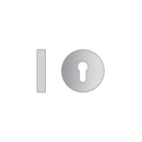 CISA Stainless Steel Cylinder Lock shown in finish detail, giving doors clean stainless confidence, 53mm (h) x 53mm (w).