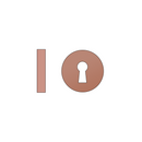 CISA Satin Rose Gold Escutcheon hardware detail for doors — clean, clever, and ready to work, 53mm (h) x 53mm (w).