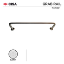FG800CIS46, Grab Rail, Raised, 246mm (h), 800 (l), Satin, CISA-1