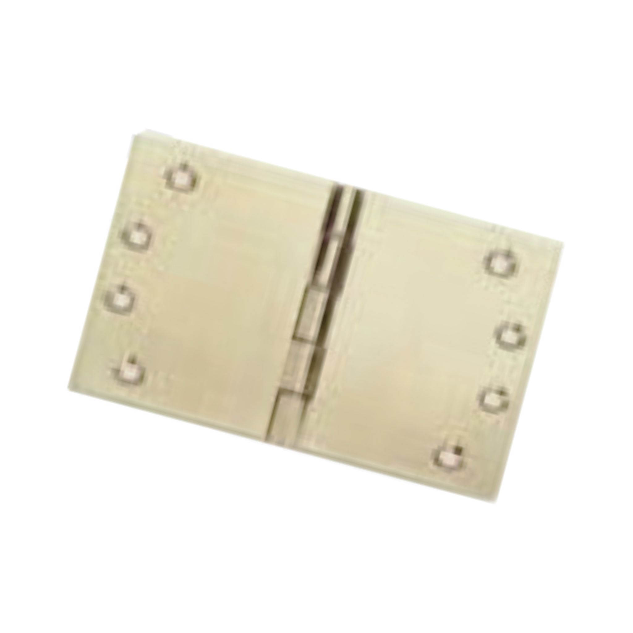 FH150X3-BR, Projection Hinge, 2 x Hinges (1 Pair), 100mm (h) x 150mm (w) x 3mm (t), PVD Satin Brass, CISA