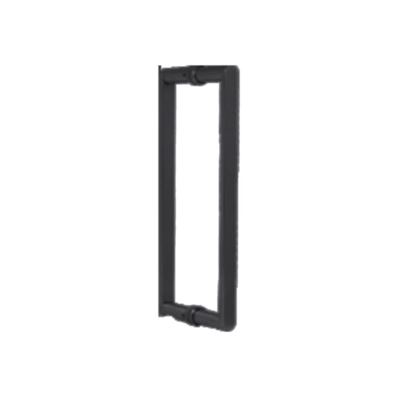 Flat-Face D Pull Handle, 400mm, Back-to-Back, Stainless Steel or Matt Black - CISA - Matt Black
