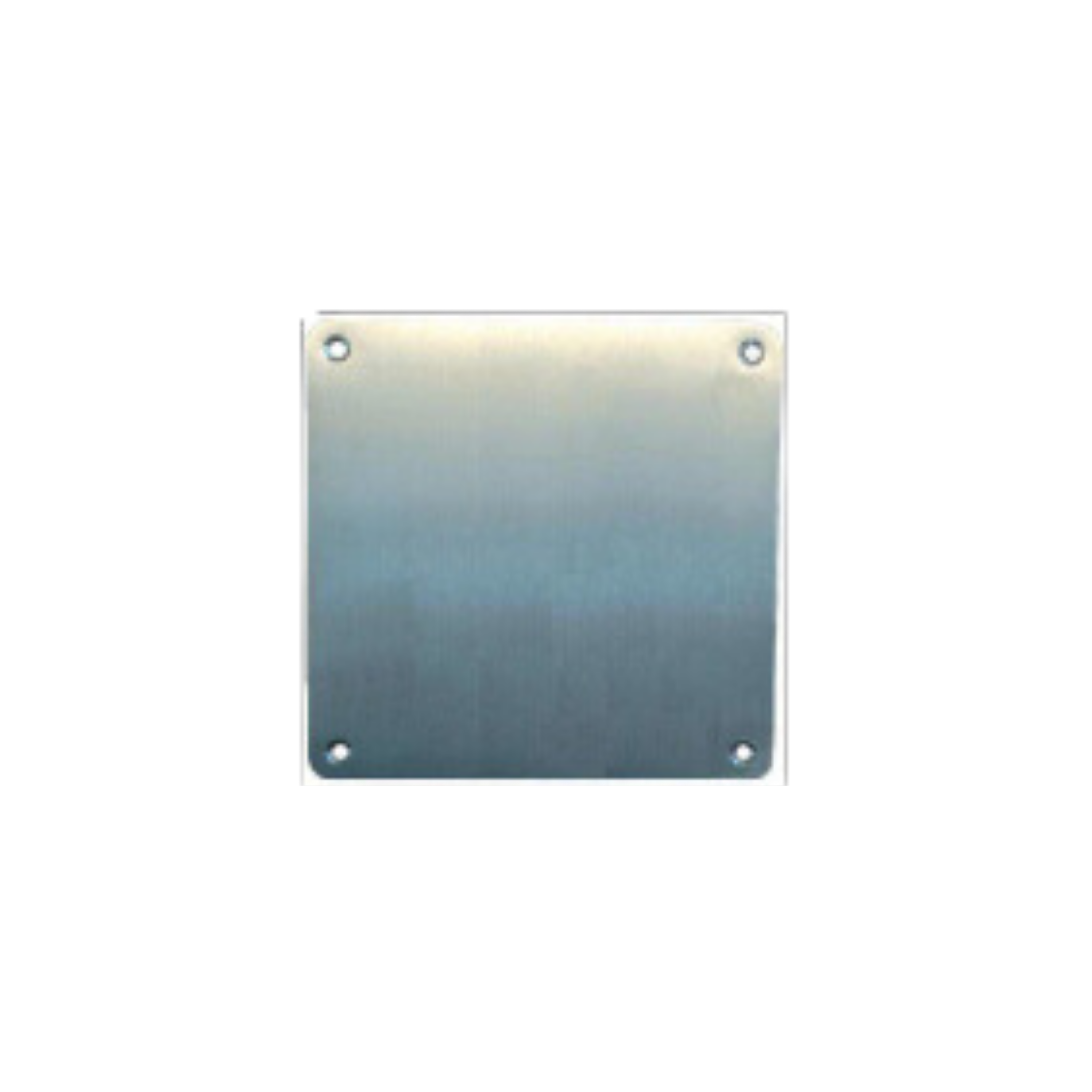 FP.G.XB.FF, Plate, Square, Blank, Satin Stainless Steel, CISA