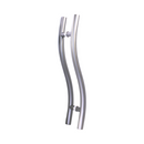 CISA Stainless Steel Pull Handle hardware detail for doors — strong stainless style, 25mm (Ø) x 600mm (l).