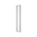 FP.SD04.BTF.SS, Pull Handle, Square, D Handle, BoltThru, 19mm (d) x 619mm (l) x 600mm (ctc), Stainless Steel, CISA-2