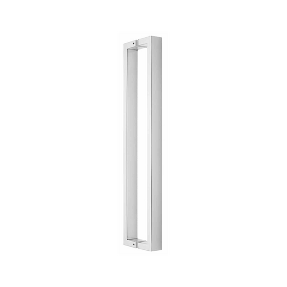 FP.SD04.BTF.SS, Pull Handle, Square, D Handle, BoltThru, 19mm (d) x 619mm (l) x 600mm (ctc), Stainless Steel, CISA
