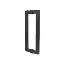 Round D Pull Handle, 300mm, Back-to-Back, Stainless Steel or Matt Black - CISA - Matt Black