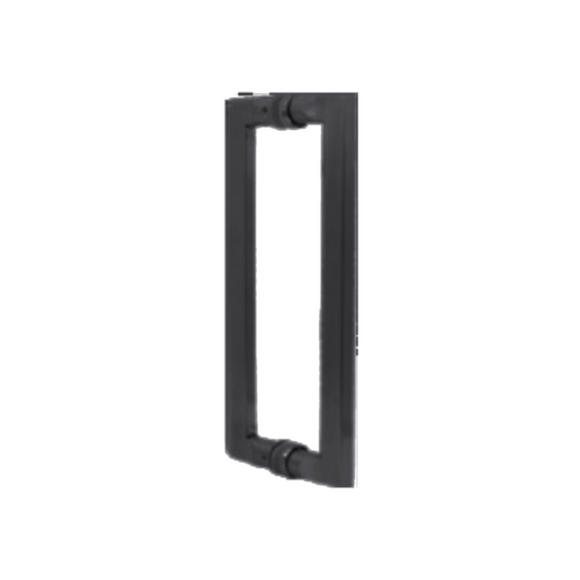 Round D Pull Handle, 300mm, Back-to-Back, Stainless Steel or Matt Black - CISA - Matt Black