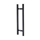 CISA Matt Black Pull Handle shown in finish detail, giving doors sharp modern attitude, 32mm (Ø) x 1000mm (l).