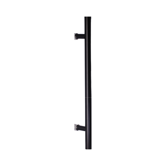 CISA Matt Black Pull Handle hardware detail for doors — bold black energy, 25mm (Ø) x 500mm (l).