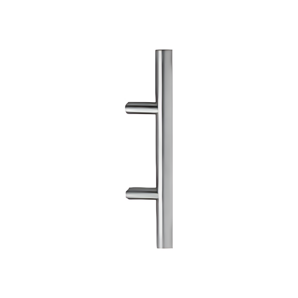 Alternate angle showing CISA Stainless Steel Pull Handle — tough stainless shine for doors, 32mm (Ø) x 600mm (l).