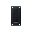 CISA Black Pull Handle shown in finish detail, giving patio and sliding doors sharp modern attitude, 102mm (l) x 51mm (w).