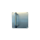 FPD6.A.XB.FF, Pull Handles, Square, On Plate, Right Hand, Satin Stainless Steel, CISA-2