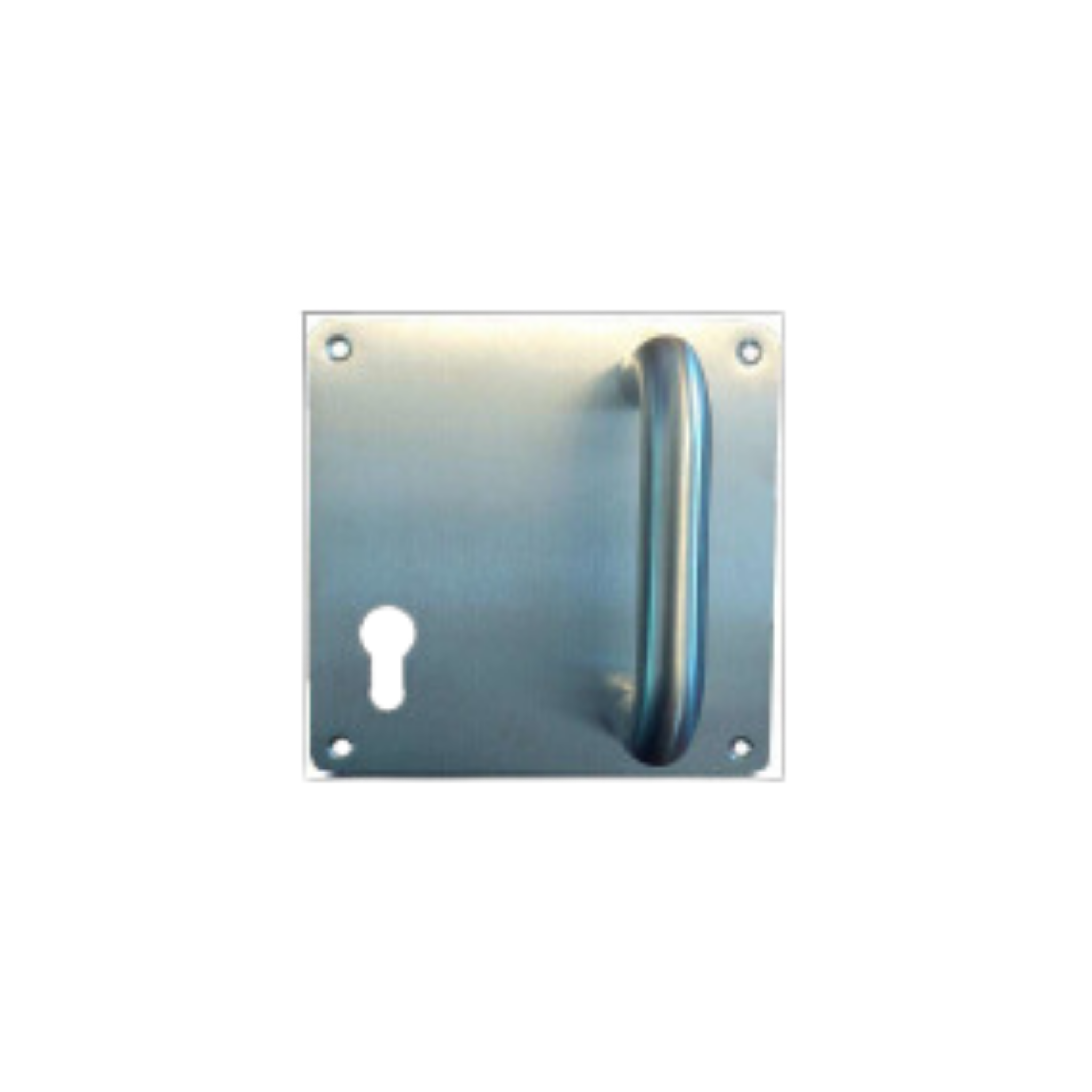 FPD6.D.XC.FF, Pull Handles, Square, On Plate, Left Hand, Satin Stainless Steel, CISA