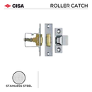 CISA Stainless Steel Roller Catch main product view; clean stainless confidence for a better door setup, 76mm (l) x 22mm (w).