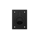 Recessed Ring Flush Pull, 63mm, Black - CISA-2