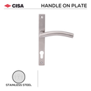 FT03.NB.SS, Lever Handle, Square Plate, Heavy duty, Stainless Steel, CISA-1